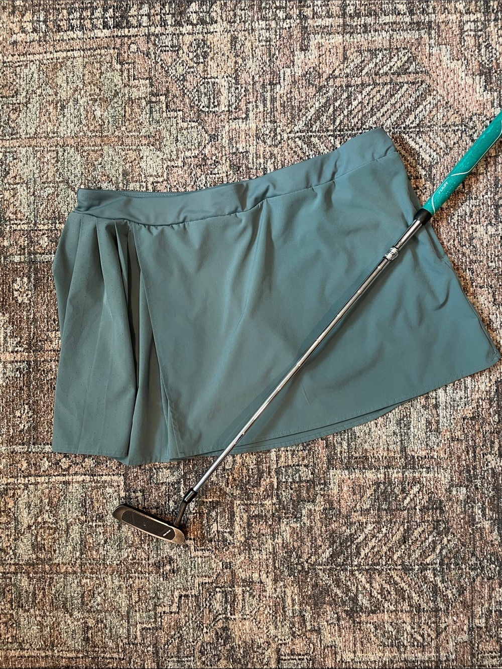Avia Teal Athletic Skort XL Pleated Golf Tennis Pickleball Skirt